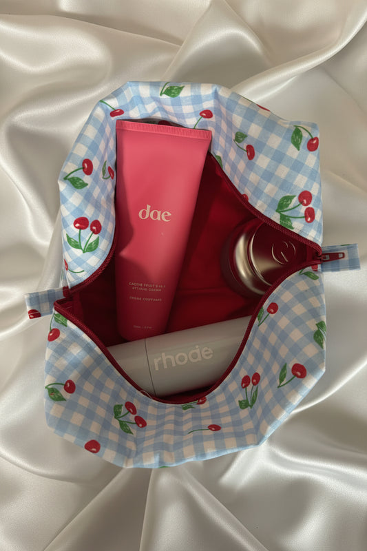 Cherry Picnic Square Boxy Bag