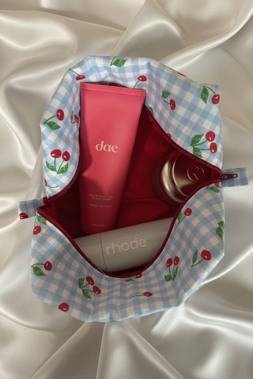 Cherry Picnic Square Boxy Bag